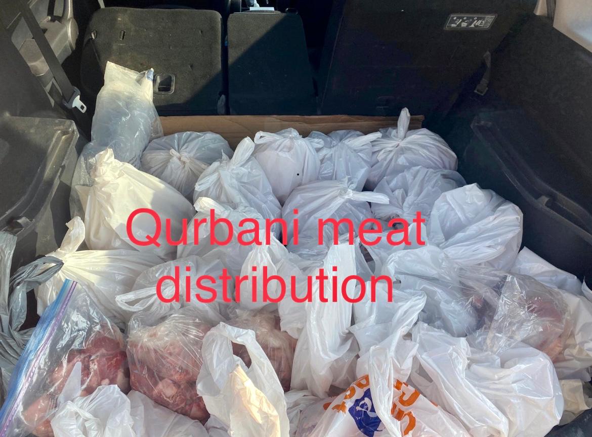 Humanitarian aid reaching a community in crisis