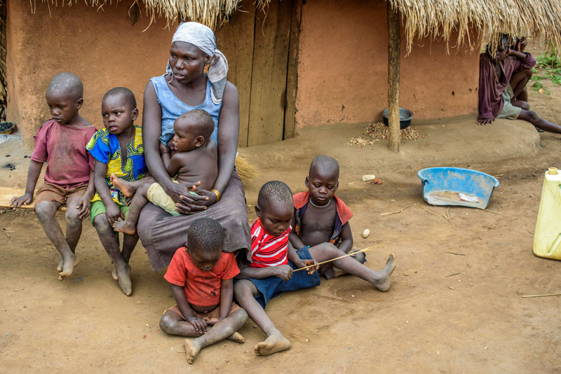 A family in their community supported by Care Shield